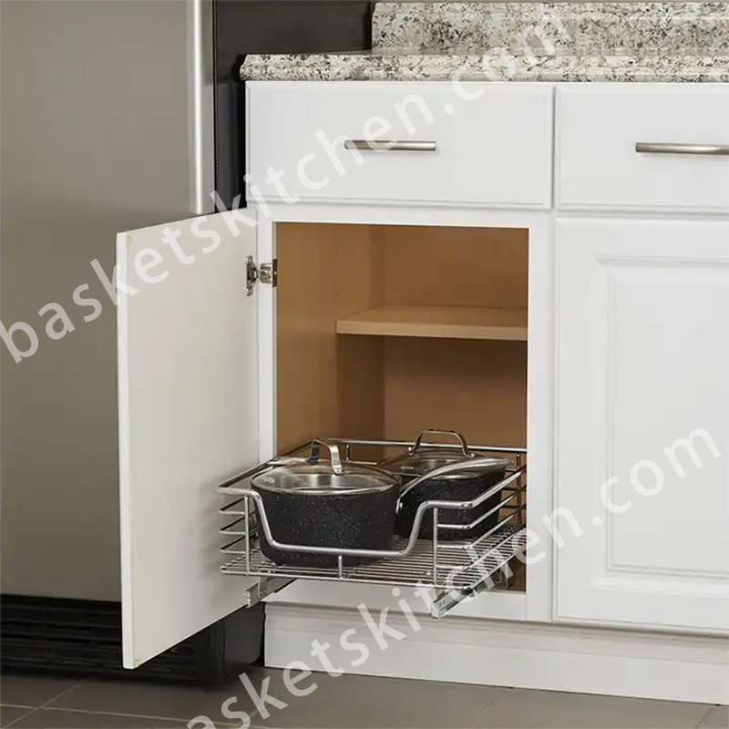 Declutter Your Kitchen with our Space-Saving Blind Corner Cabinet Pull Out Organizer